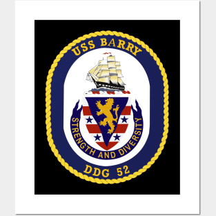 USS Barry (DDG-52) wo txt Posters and Art